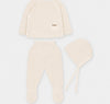 Ivory Heirloom Knit Three-Piece Set