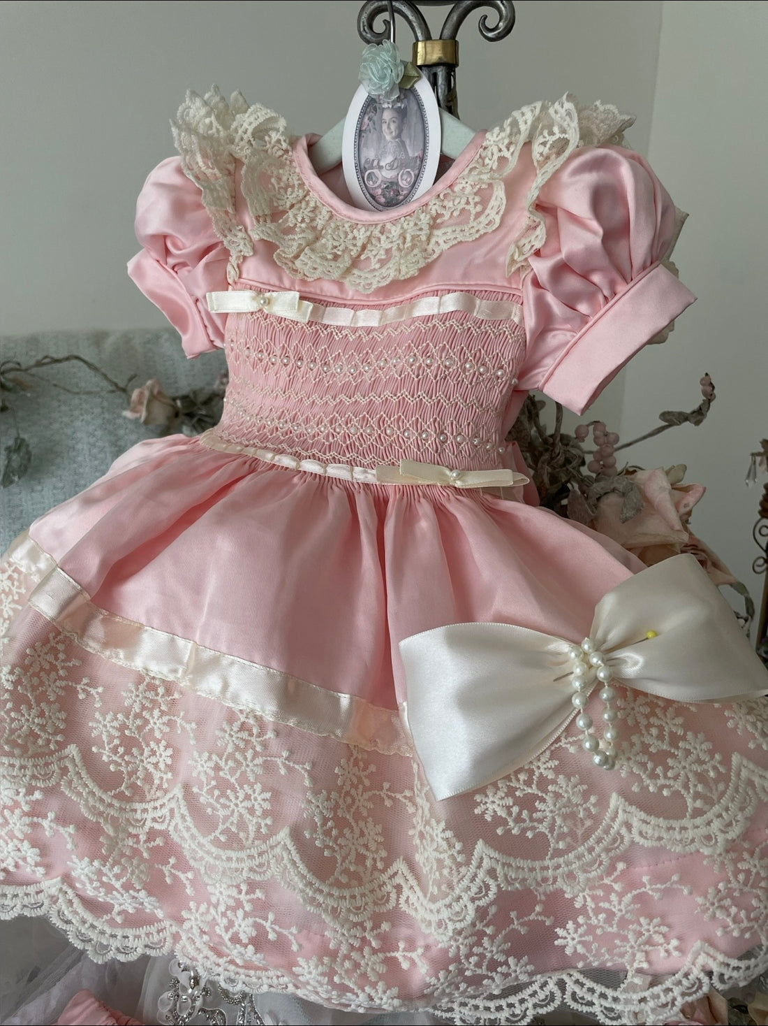 Strawberry Shortcake Two-Piece Set | Vintage Smocked Baby & Toddler Outfit