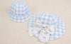 Lux Blue Chess Sun Hat