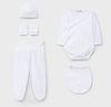 Doctor Kid Baby Blue Polka Dot 5-Piece Layette Set-White