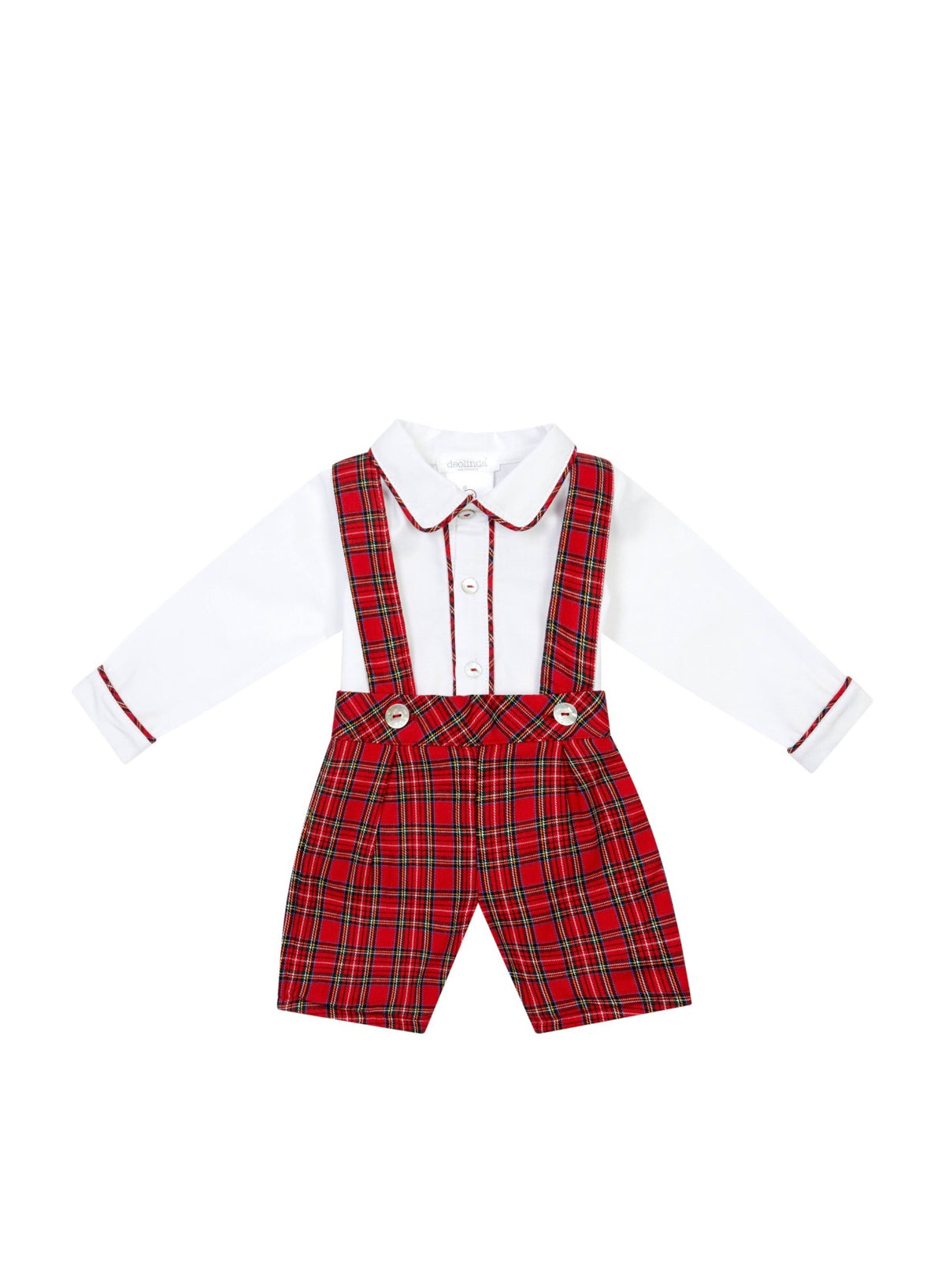Deolinda Classic Christmas Boys Tartan Suspender Set