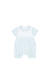 Mint Stripe Classic Baby Romper | Timeless Boys Summer Outfit