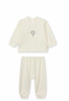 Baby Gi Ivory Air Balloon Velour Two-Piece Set