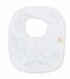 Baby Gi Angel Wings Cotton Bib-White