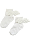 Whimsical Angel Wing Ankle Sock-White