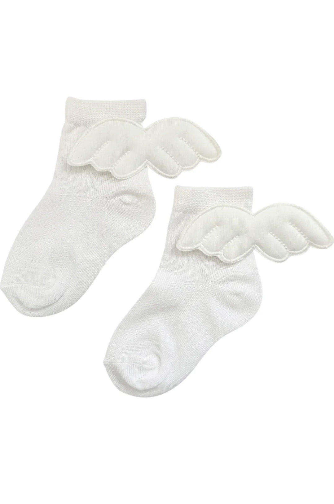 Whimsical Angel Wing Ankle Sock-White