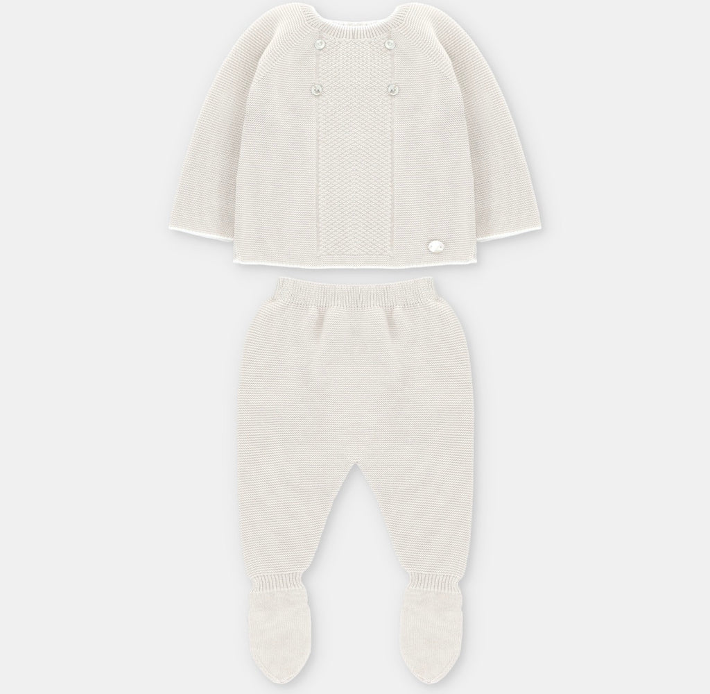 Knit Sweater & Footed Leggings Set – 3 Piece Baby Outfit | Ottawa Collection