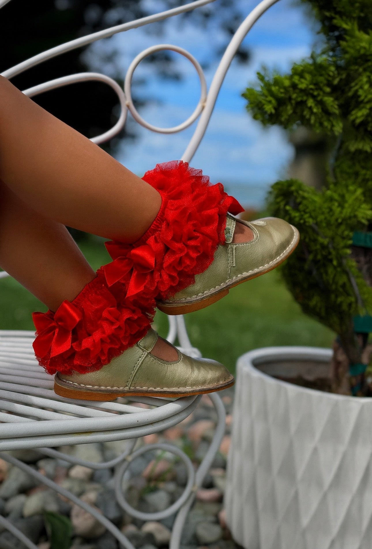 The celebration Lux Ruffle Sock – Limited Edition-RED