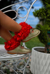 The celebration Lux Ruffle Sock – Limited Edition-RED