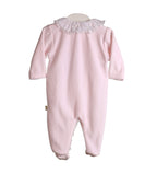 Baby Gi  ruffled  Baby Grow     -Pink