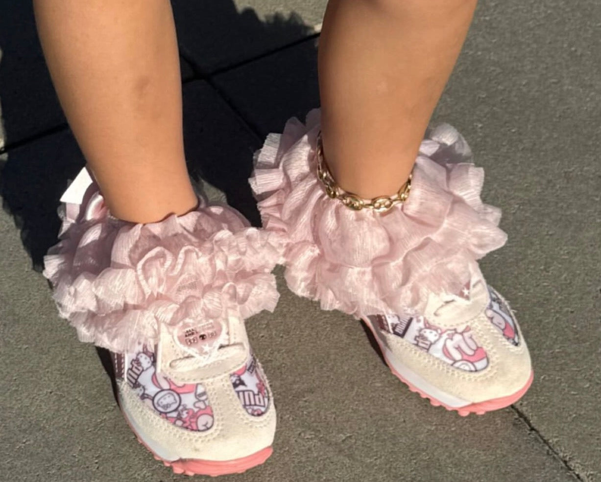 The celebration Lux Ruffle Sock – Limited Edition-Pink