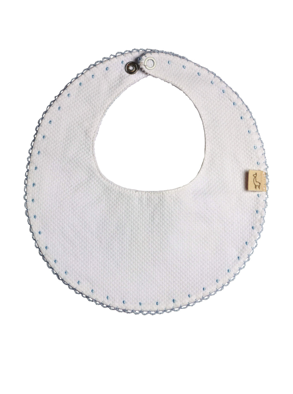 Soft Elegance: Baby G.I. Interlock Cotton Bib with Delicate Stitching