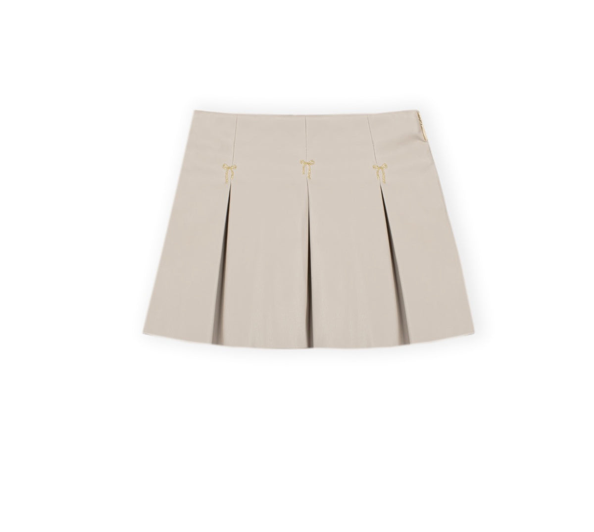 Dr. Kid Polar Lights Pleated Skirt – Light Beige