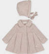 Martin Aranda Blush Coat & Bonnet Set