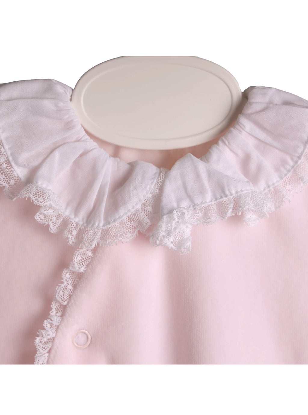 Baby Gi  ruffled  Baby Grow     -Pink
