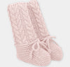 Martin Aranda Baby Pink Knit Booties