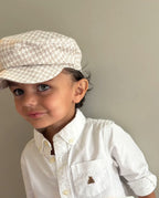 Houndstooth Newsboy Cap