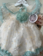 The D-Alli Daisy Romper In Mint Green