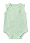 Up Baby Pima Cotton Snap Onesie- Mint