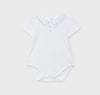 White Onesie With Piping