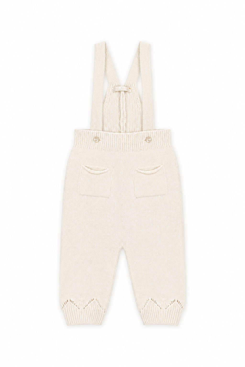 Dr. Kid Blue  Ivory  Knit Suspender Pants