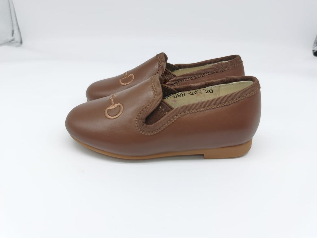 Leather horse-bit Loafers 🟤BROWN