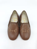Leather horse-bit Loafers 🟤BROWN