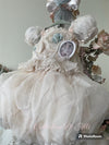 Tiffany In Champagne Blush Smocked Ensemble.