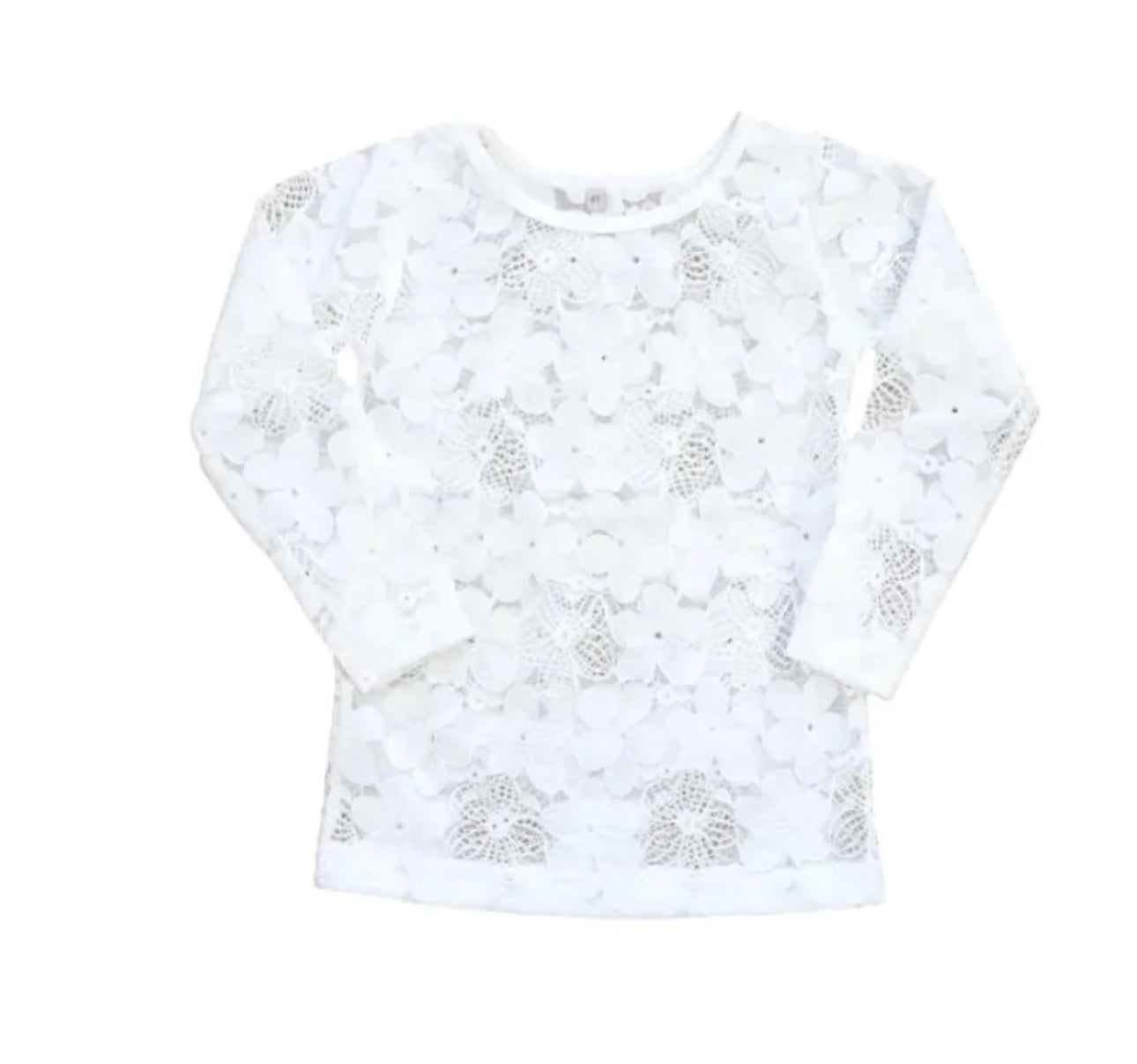 Begirl Lace Layering Shirt -White