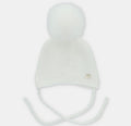 Martin Aranda Ivory Draylon Knit Pom Hat – Baby to Toddler
