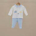 Baby Boy Blue Train Two-Piece Set