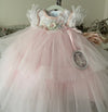 Collection D-Alli “Once Upon a Baby” Onesie Gown – Blush Pink & White