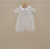 Classic Neutral Stripe Baby Romper