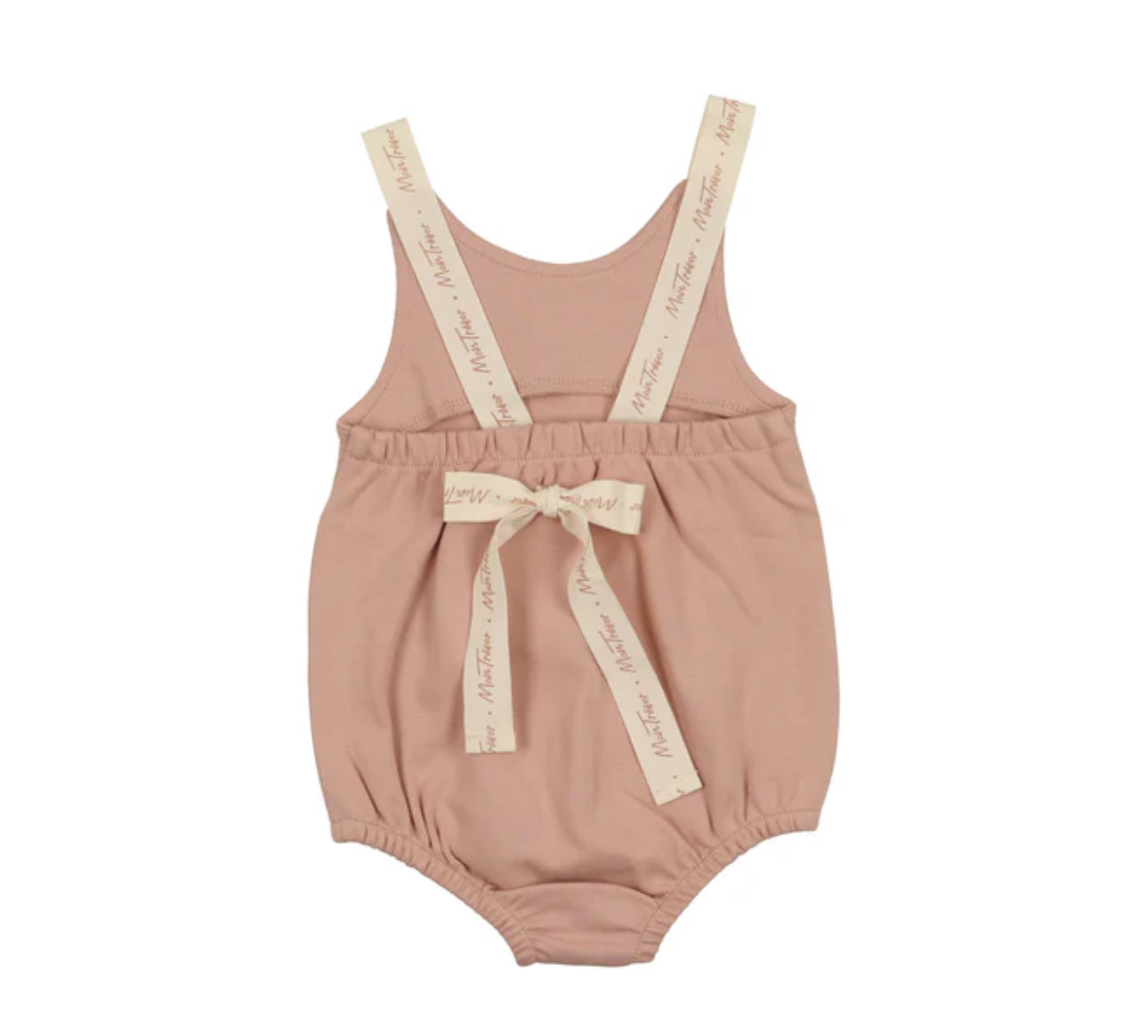 RIBBONED ROMPER-MISTY ROSE