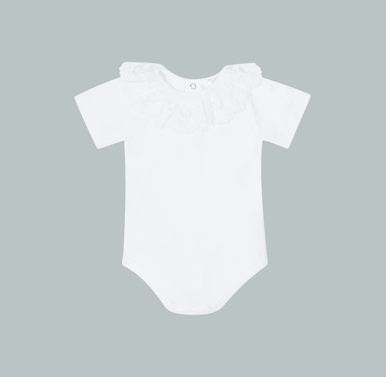 Deolinda Baby Girls Cotton & Lace Onesie