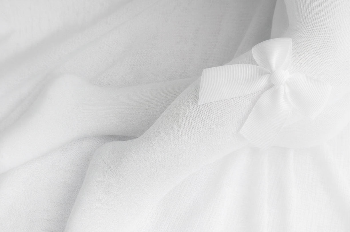 Close-up of white fabric with folds