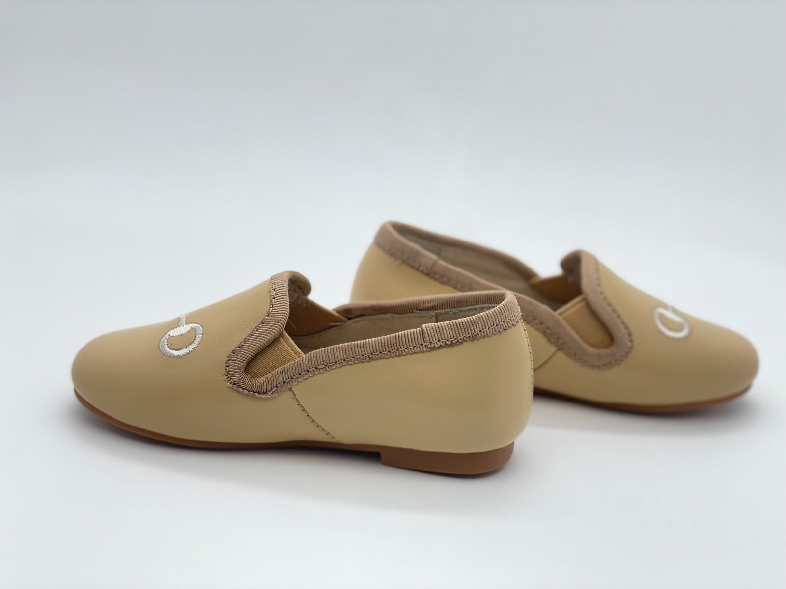 Italian Leather Smoking Loafer-Camel