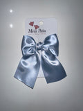 Meia Pata Satin Hair Clip-BABY BLUE