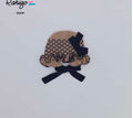 🎀 Rahigo Beige & Navy Girls  Knit Bonnet