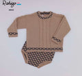 🧵 Rahigo Boys Camel & Navy Knit Set