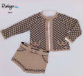 🧵 Rahigo Boys Camel & Navy  3 Piece Knit Set