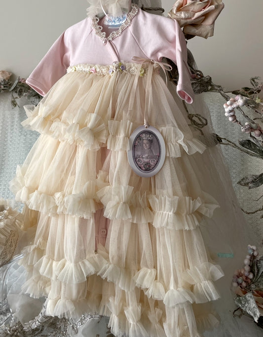 Baby D-Alli Heirloom Four Tier Gown & HAT