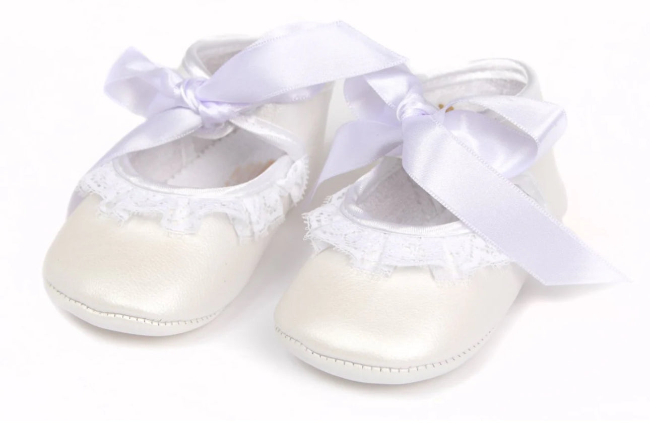 Lace & Ribbon  Pram Shoe