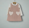 Ninnaoh Rita Jumper & Blouse Set – Pink Heart Pocket Dress