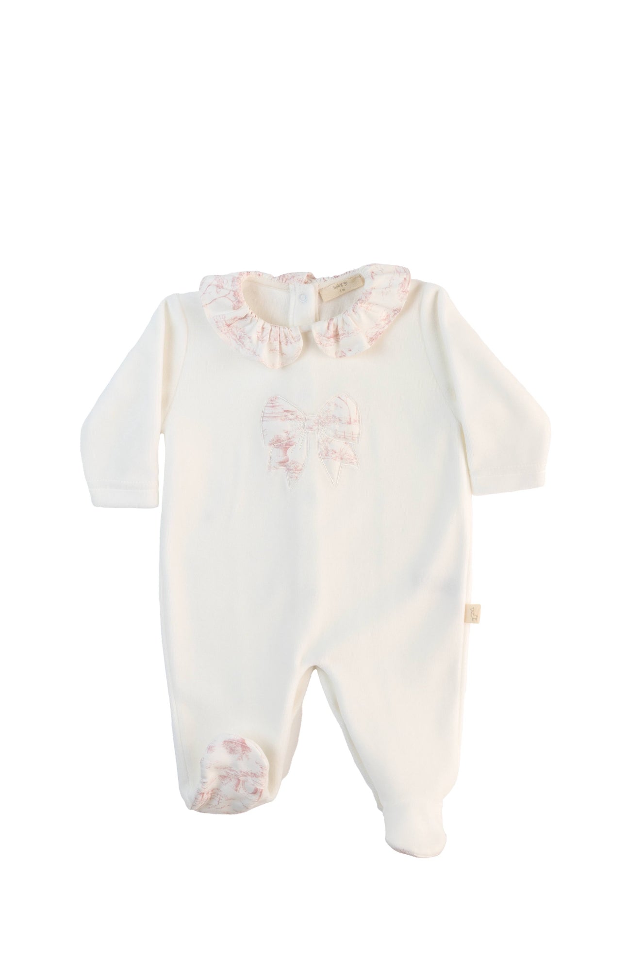 Ivory & Rose Toile Collection Baby Gi Footie