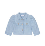 Powder Blue Tweed Jacket