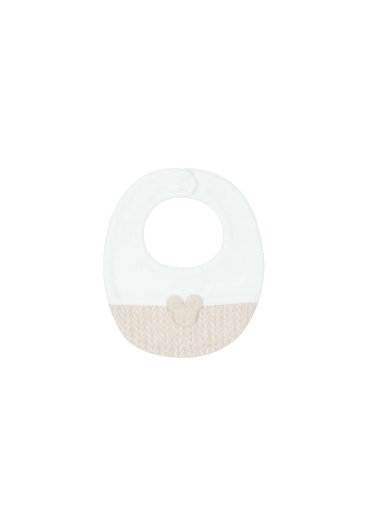 Deolinda Ivory-Beige Velour Bib – AW25/26 Collection