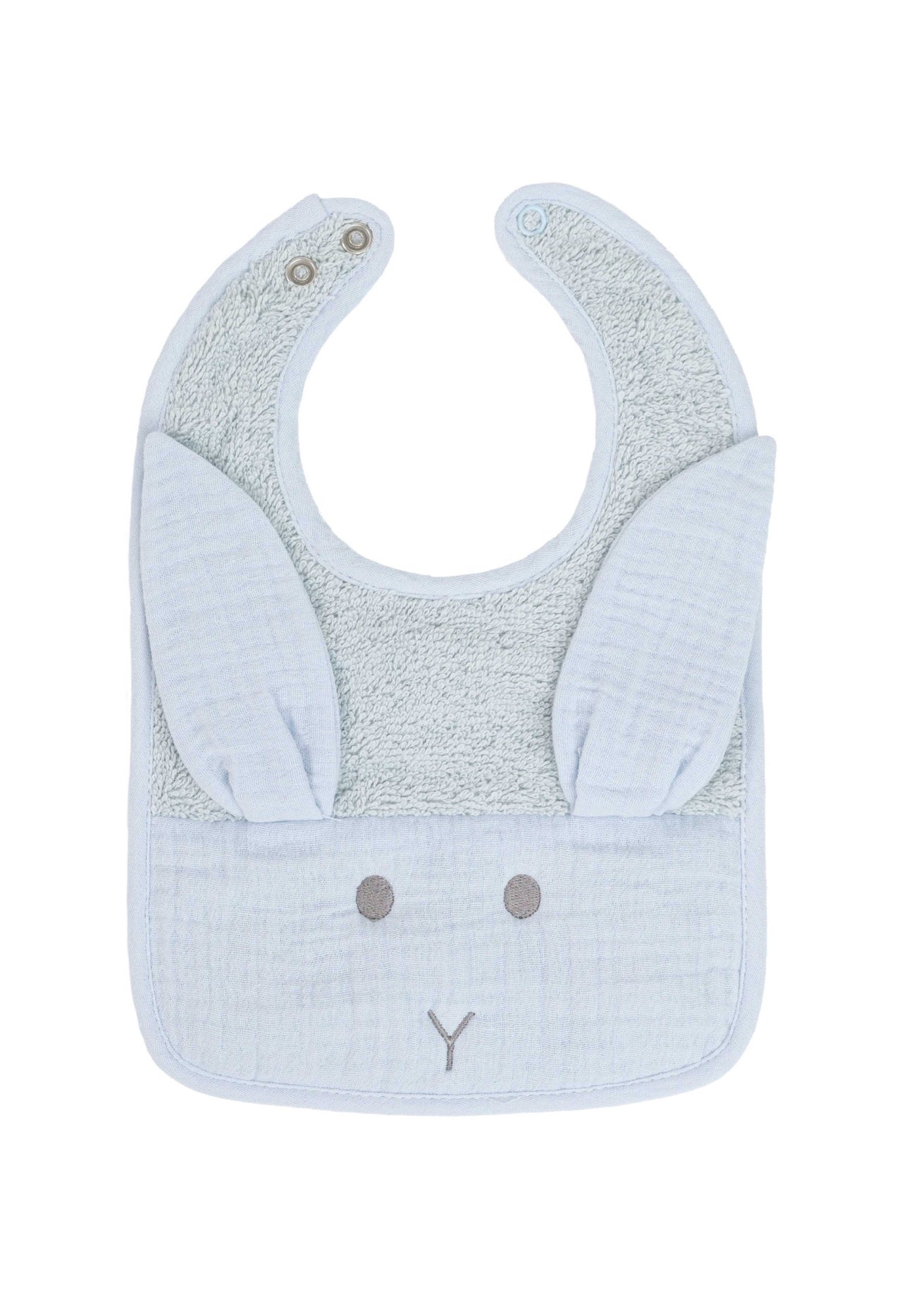 Baby G.I. Bunny Ear Bib –Powder Blue