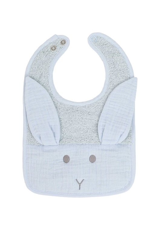 Baby G.I. Bunny Ear Bib –Powder Blue