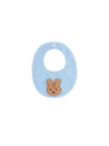 Deolinda Blue Velour Bib with Bunny – AW25/26 Collection
